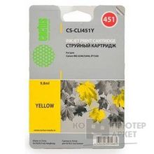 Cactus CLI-451Y Картридж струйный  CS-CLI451Y желтый для Canon MG 6340 5440 IP7240 9,8ml