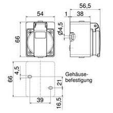 Bals Настенная розетка  Schuko Bals 724 250 В 16 А 3 полюса IP44 винтовые клеммы синяя