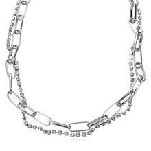 Колье-цепь под серебро (арт. 78348-10)