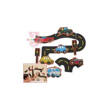 Edushape 547002 Набор для игры в ванне - мягкий плавающий конструктор ВЕСЕЛАЯ ТРАССА