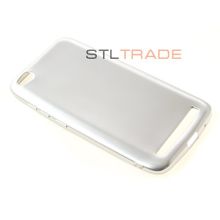 Redmi 5A Xiaomi Силиконовый чехол TPU Case Металлик серебро