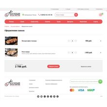 Доставка суши, роллов. Доставка еды. Sushimarket