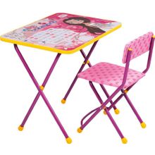 Комплекты детской складной мебели Ника КП2 Мал.принцесса (стол+стул мягк) КП2 17