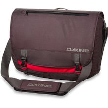 Большая средняя сумка-мессенджер Dakine Messenger 23L Sch Switch цвет бордово-коричневый отдел для ноутбука 17"