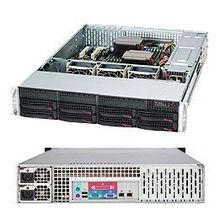 Корпус server chassis 2u 720w sas bk cse-825tq-r720lpb supermicro