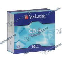 Диск CD-R 700МБ 52x Verbatim "43415", Slim (10шт. уп.) [45112]
