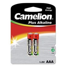 Батарейка AAA CAMELION Plus Alkaline LR03-2BL, щелочная, 2 шт, блистер