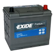 Аккумулятор автомобильный Exide Premium EA 654 6СТ-65 обр. (75D23L) 232x173x225