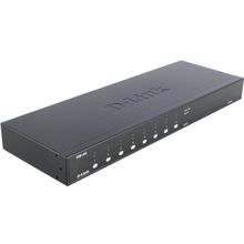 D-Link  KVM-440  1U 8-Port KVM  Switch  (клавиатураPS 2+мышьPS 2+VGA15pin)(+4  кабеля)