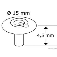 Osculati Q-CAP A 4-4 snap fastener, 10.300.01