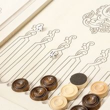 Нарды резные "Адам и Ева" Патина