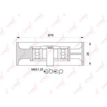 Ролик Натяжной Приводного Ремня Mmc Outlander Xl (Cw6w, Gf4w) 3.0 06-   + C Болтом LYNXauto арт. PB5140