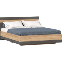 Алмаз. Любимый дом Фиджи Кровать 1600 (с основанием) Дуб Золотой Антрацит