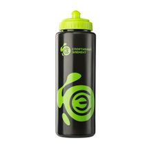 Спортивный Элемент Бутылка для воды 1000мл Нефрит S12 Черно-зеленый 00025553