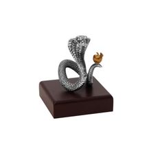 Скульптура из серебра Змей-искуситель