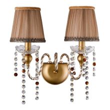Бра Crystal Lux ALEGRIA AP2 GOLD-BROWN