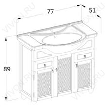 Opadiris Мебель для ванной Тибет 70 светлое дерево