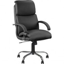 Кресло для руководителя Easy Chair Nadir Steel Chrome (кожа металл)