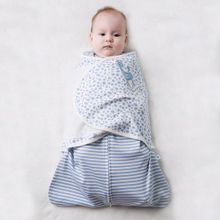 Нева Бэби Angel Enveloper Swaddle Жирафенок Уго голубой