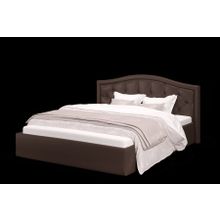 МЛК Кровать Элен 1600 экокожа Лесмо brown ID - 298372