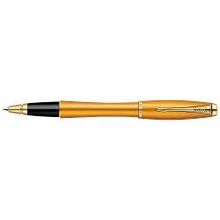 ручка-роллер Parker Urban Premium Mandarin Yellow черная, 0,5мм, подар.уп. 1892653