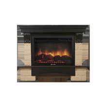 Портал Firelight Forte 30U (угловой) камень бежевый, шпон темный дуб