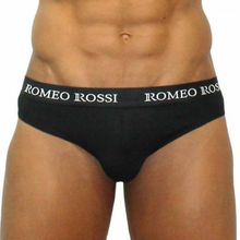 Romeo Rossi Трусы-брифы с широкой резинкой (L   черный)