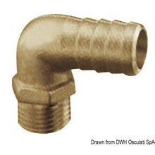 Osculati Brass hose adapter 90° 1 1 2 50 mm, 17.197.12
