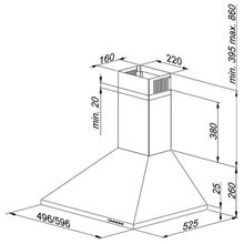 LEX Вытяжка Lex Biston ECO 600 black