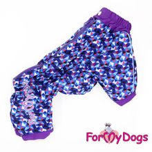 Дождевик для собак ForMyDogs для мальчиков фиолетовый 187SS-2016 M