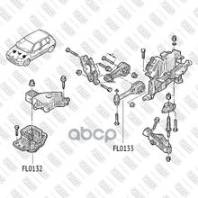 Опора Двигателя Задняя Renault Clio 98-> FIXAR арт. FL0133