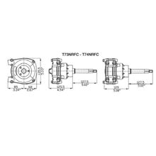 Ultraflex Рулевая машинка Ultraflex T-74 NRFC 38870W сдвоенный рулевой трос 135,5 x 153 x 256,5 мм