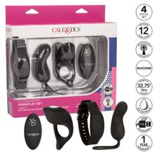 California Exotic Novelties Черный вибронабор для двоих Silicone Remote Foreplay Set (черный)