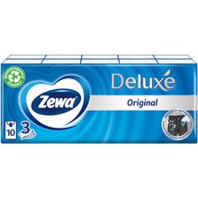 Zewa Deluxe Original 10 пачек в упаковке