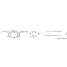 Osculati Skandy cleat 145 mm, 40.148.14