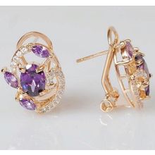 Серьги с аметистом "Флоренция"