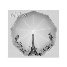 Эйфелева башня на белом зонте