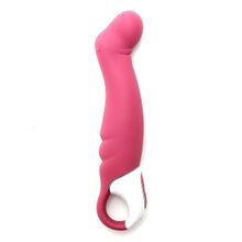 Satisfyer Вибратор Satisfyer Vibes Petting Hippo с загнутым кончиком - 22,9 см.