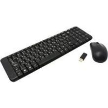 LOGITECH MK220 (920-003169) комплект клавиатура и мышь беспроводные, черный, USB