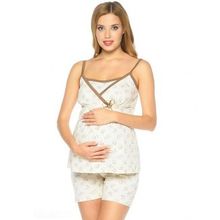 40 недель с шортами молочно-розовый