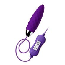 A-toys Фиолетовое узенькое виброяйцо с пультом управления A-Toys Cony, работающее от USB (фиолетовый)