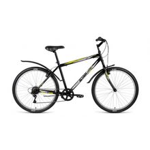 26" ALTAIR MTB HT 1.0 2018 (6ск, сталь, сталь.жестк, V-brake ALTAIR - ALTAIR ALTAIR)(рама 17", черный)