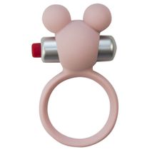 Lola toys Розовое эрекционное виброколечко Emotions Minnie Light pink (розовый)