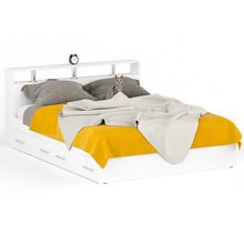 СВК Кровать с ящиками Камелия 1600 цвет белый ID - 290409