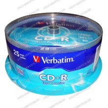 Диск Verbatim CD-R 700MB 52X кейкбокс (25)