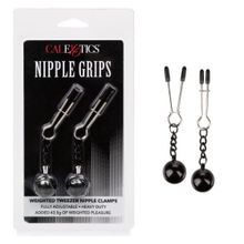 Утяжеленные зажимы-прищепки для сосков Nipple Grips Weighted Tweezer Nipple Clamps (235375)