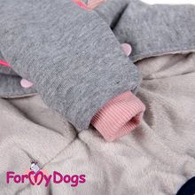 Утепленный костюм для собак ForMyDogs с джинсами розовый 147SS-2014 P