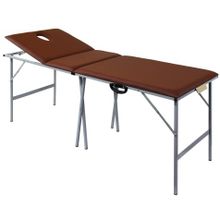 Складной трехсекционный массажный стол Heliox 190х70см со стальным каркасом