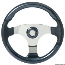 Osculati Technic steering wheel black carbon 350 mm, 45.163.25