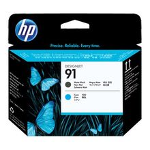 Картридж HP №91 (C9460A) черный матовый голубой